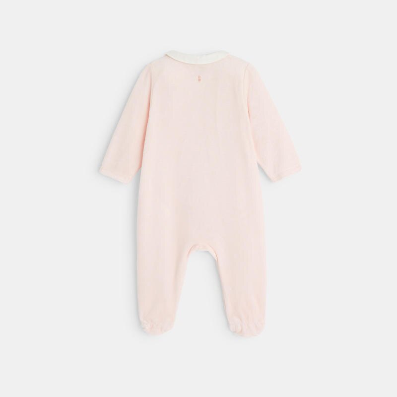 Dors-bien velours petite souris rose naissance Rose