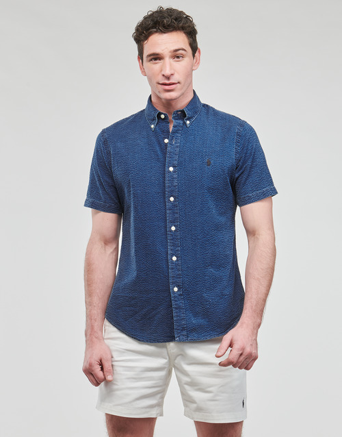 Polo Ralph Lauren - CHEMISE COUPE DROITE EN SEERSUCKER Indigo
