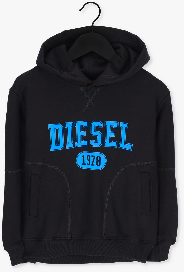 DIESEL zwarte diesel trui smuster over