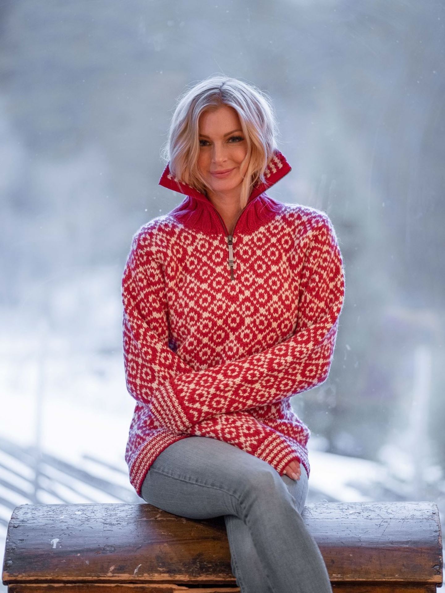 Svalbard Sweater Zip Neck