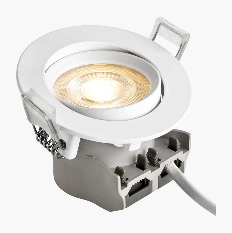 Innbyggingsspot LED, IP20, hvit
