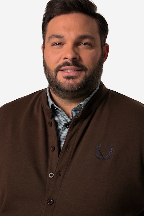 Men+ Trachten-Weste, Sweat, Stehkragen, bis 8 XL