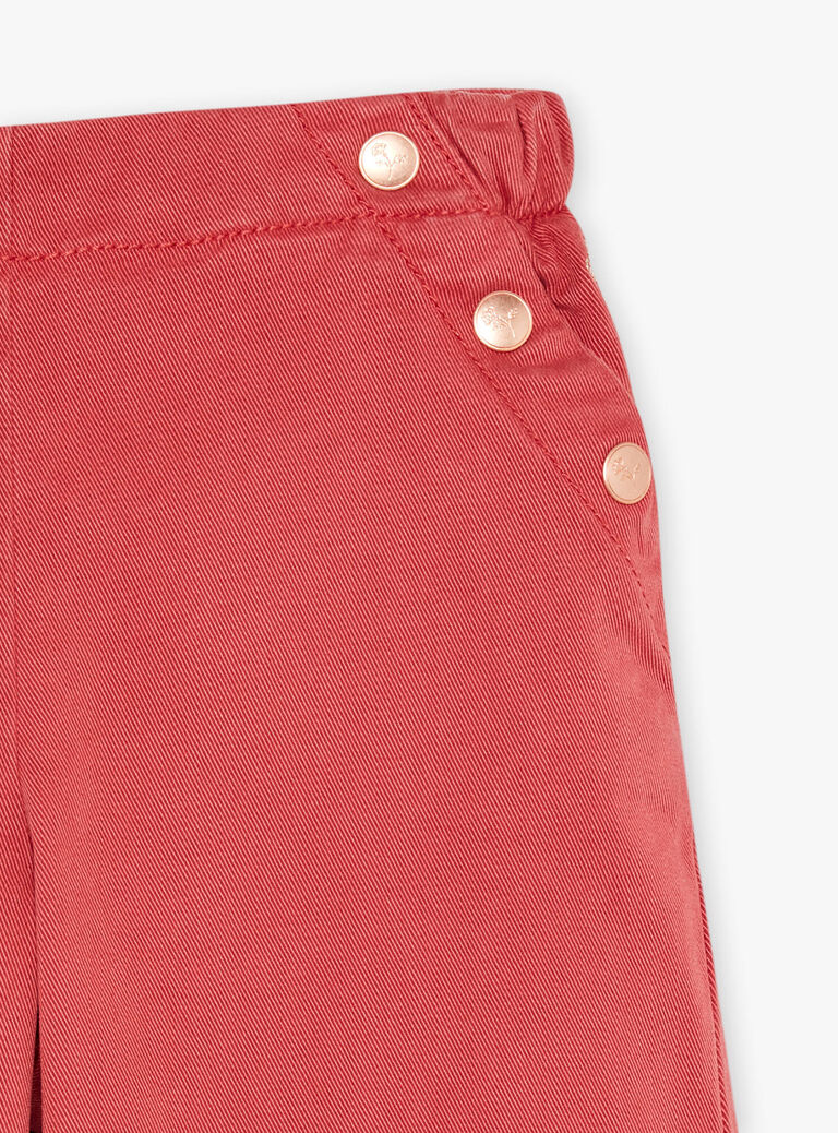 Pantalon rouge wide legs