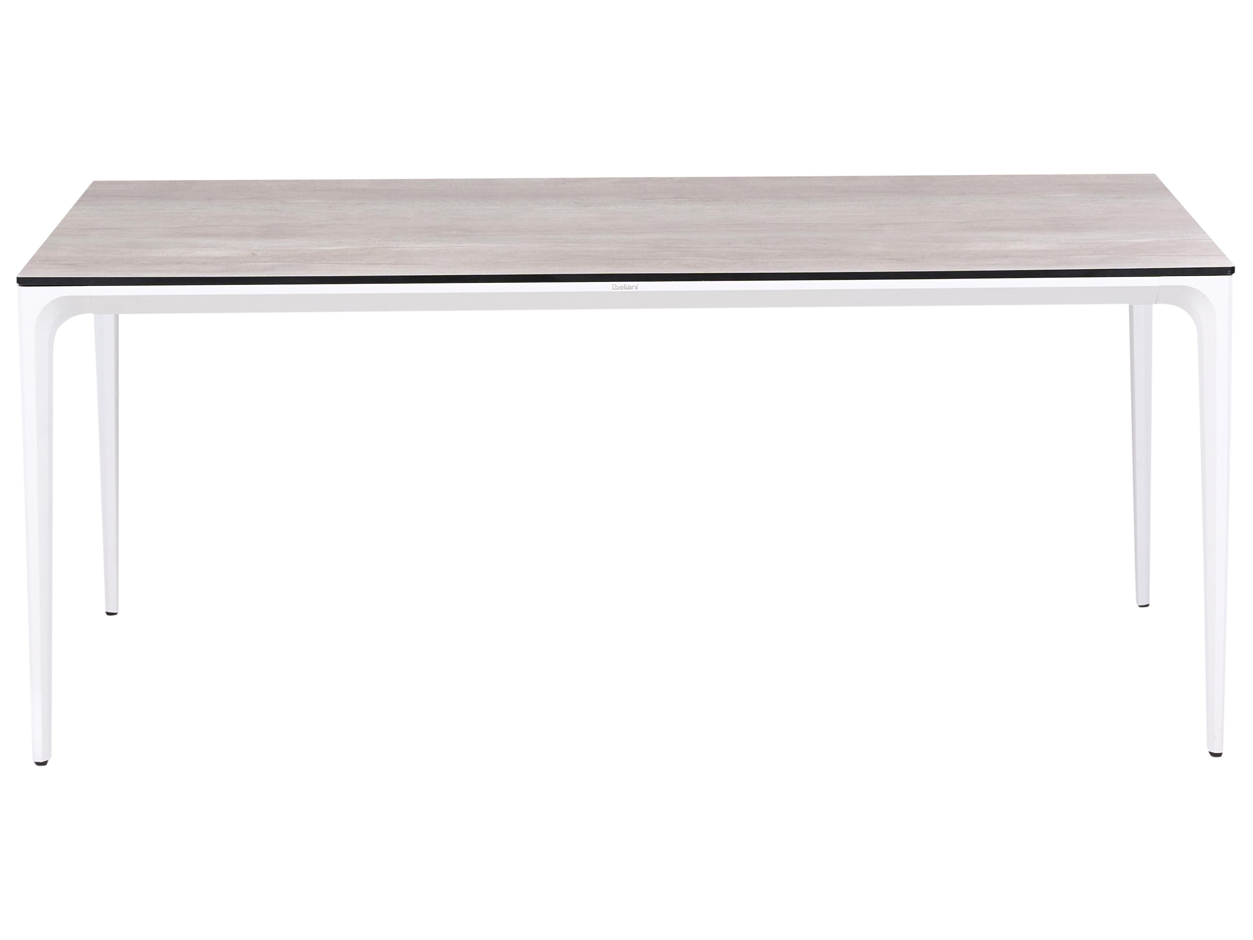 Tuin eettafel SOVARETO 180 cm 90 cm Houtachtig Lichtgrijs