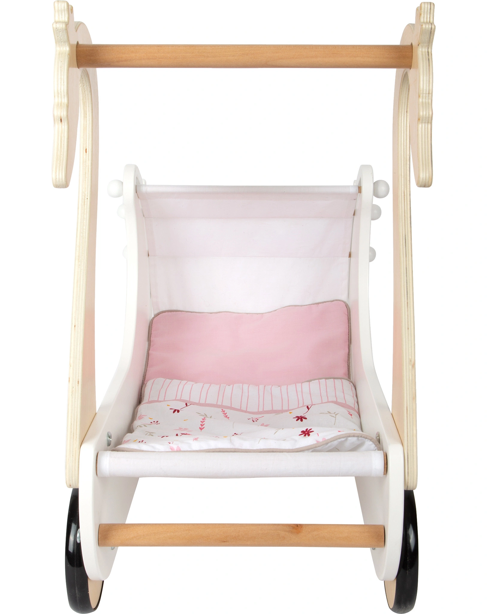 Puppenwagen SCHWAN aus Holz