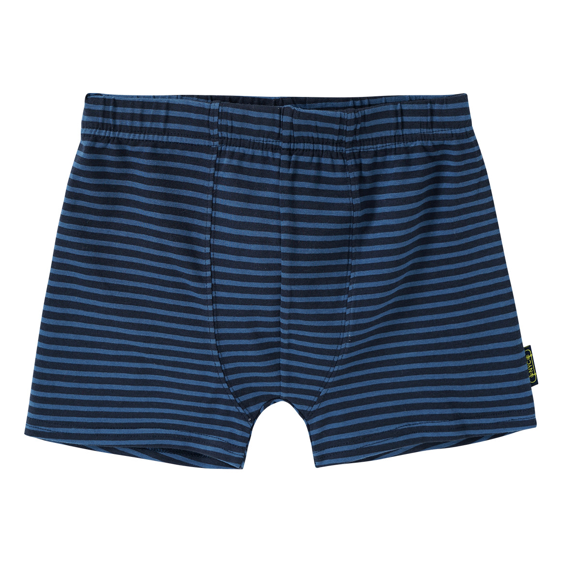 Yigga 3 Jungen Boxer im Ringel-Look dunkelblau / hellblau / hellgrau