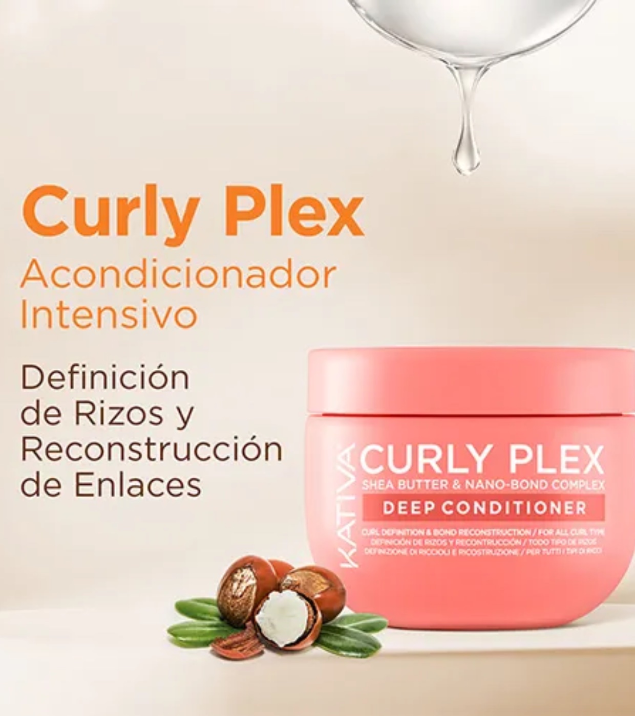 Kativa - *Curly Plex* - Condicionador e Máscara 2 em 1 - Cabelos Ondulados