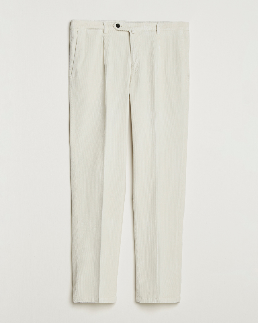 Briglia 1949 Easy Fit Corduroy Trousers Off White
