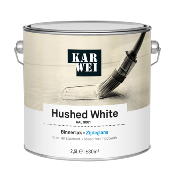 KARWEI binnenlak zijdeglans RAL 9001 hushed white 2,5 liter