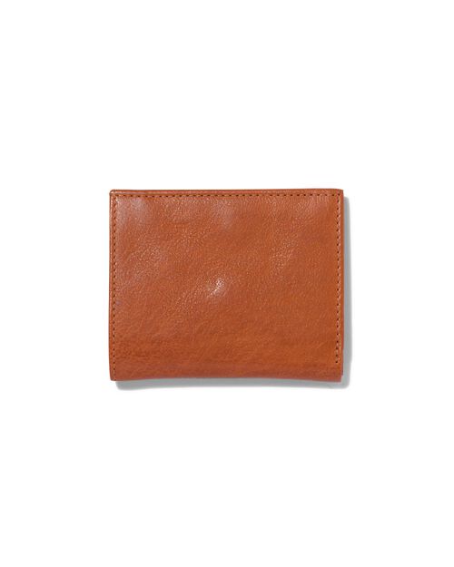 portefeuille en cuir marron avec blocage RFID