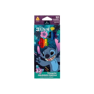 CoolPack Disney - Crayon de couleur - Stitch - non permanent - couleurs assorties
