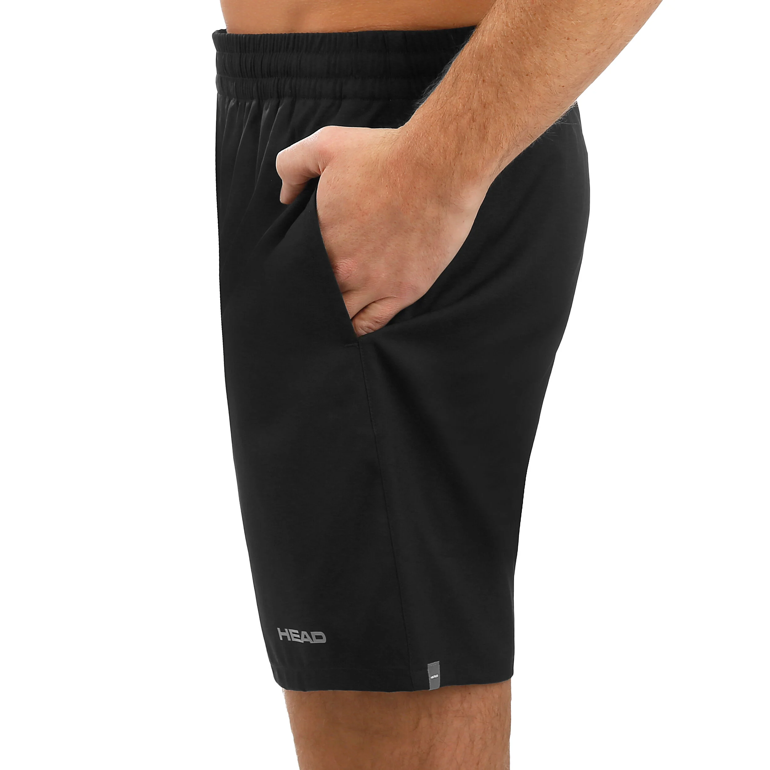 HEAD Club 7in Shorts Hommes - Noir , Argent