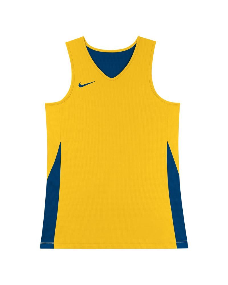 Maillot de basket reversible Nike Team Jaune & Bleu Royal pour enfant