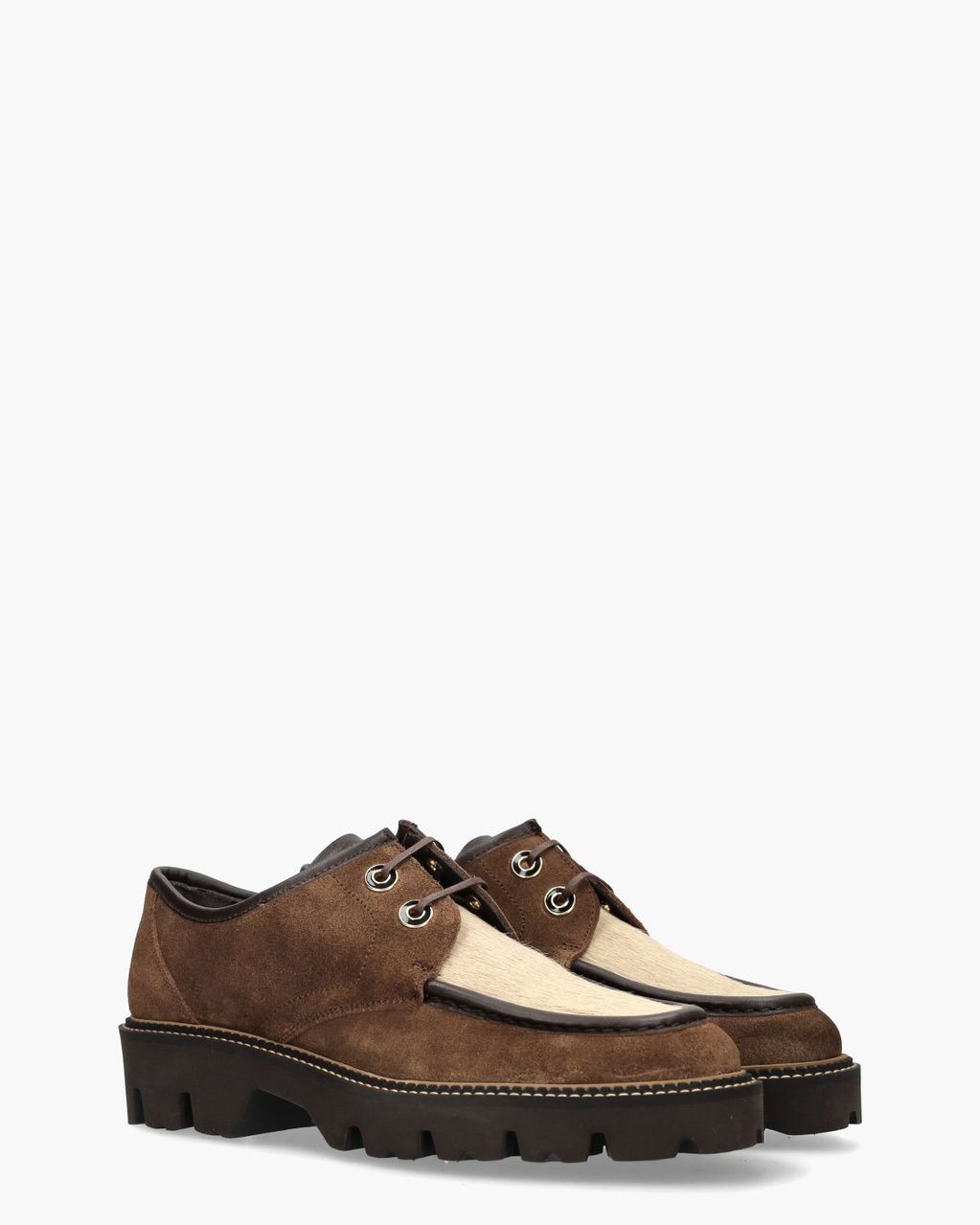 Pertini 33037 Brown Dames Veterschoenen