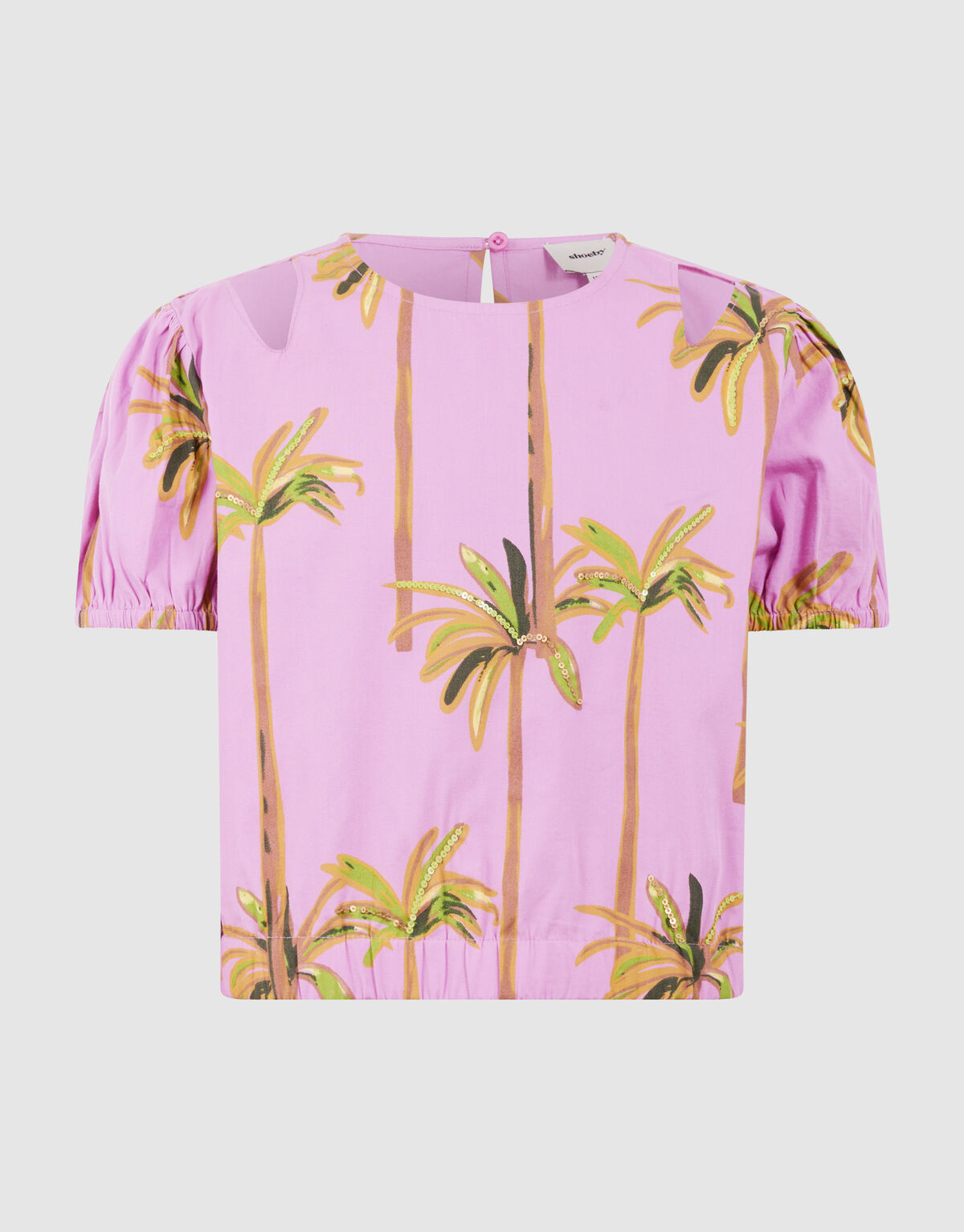 Palm Sequin Top Lichtpaars