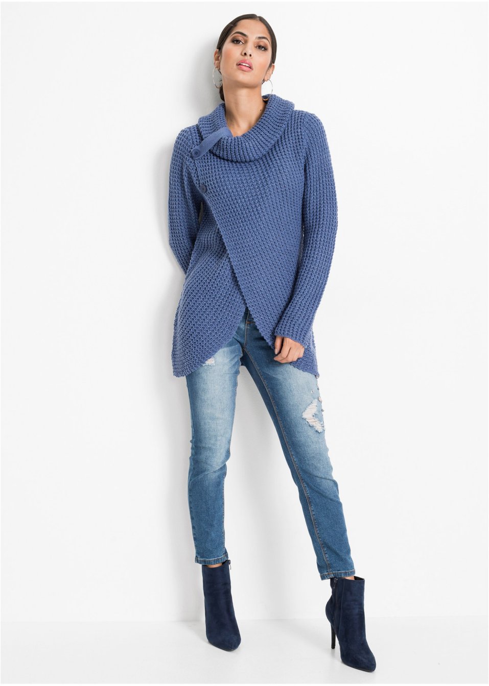 Pull en maille avec boutons