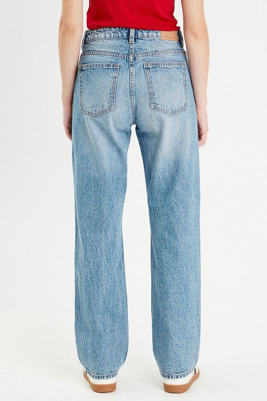Cache Cache - Straight Leg Jeans - Medium Blue - 5-Pocket Model