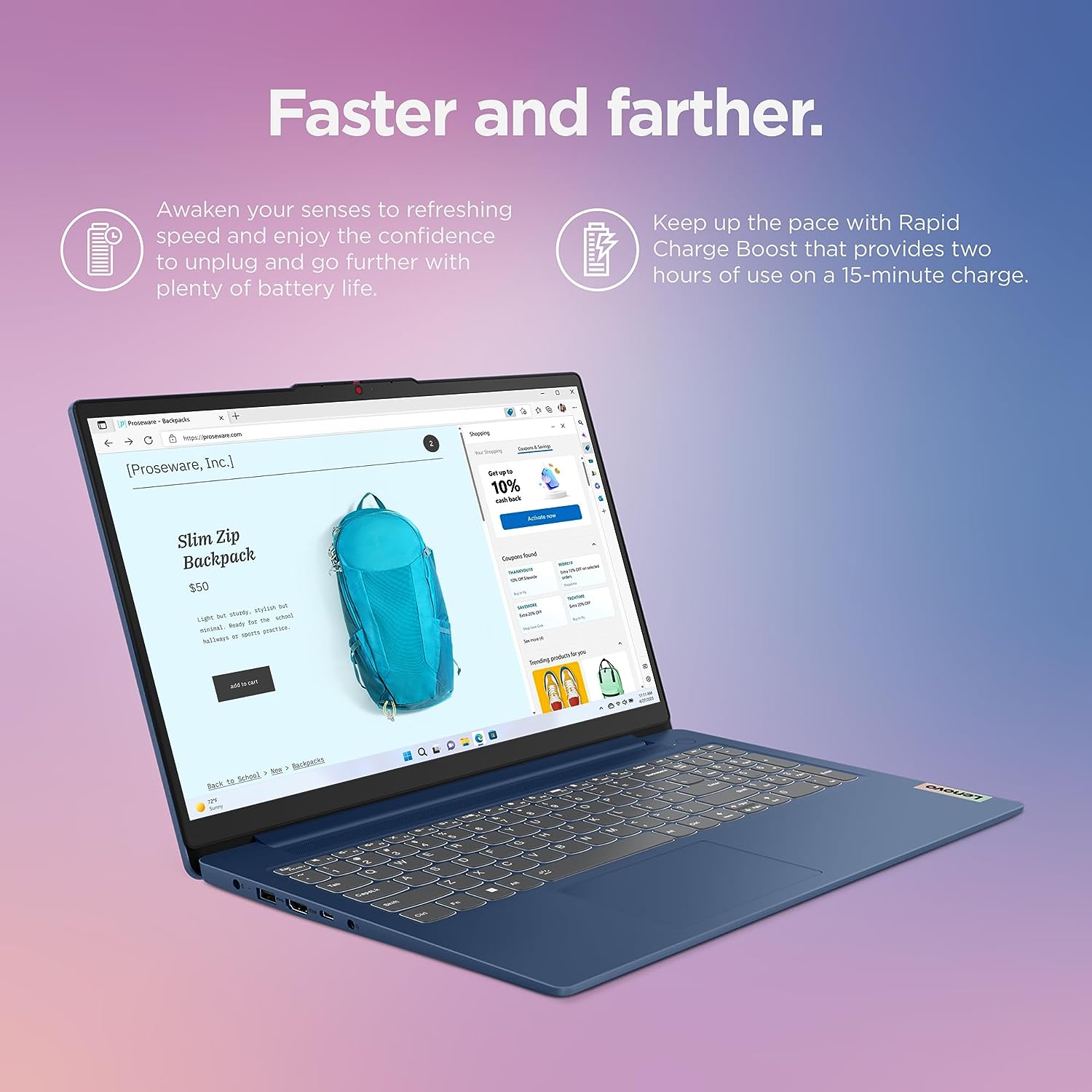 Lenovo IdeaPad Slim 3 - (2023) - Notebook para uso diário - Leve - Windows 11 - Tela FHD de 15,6