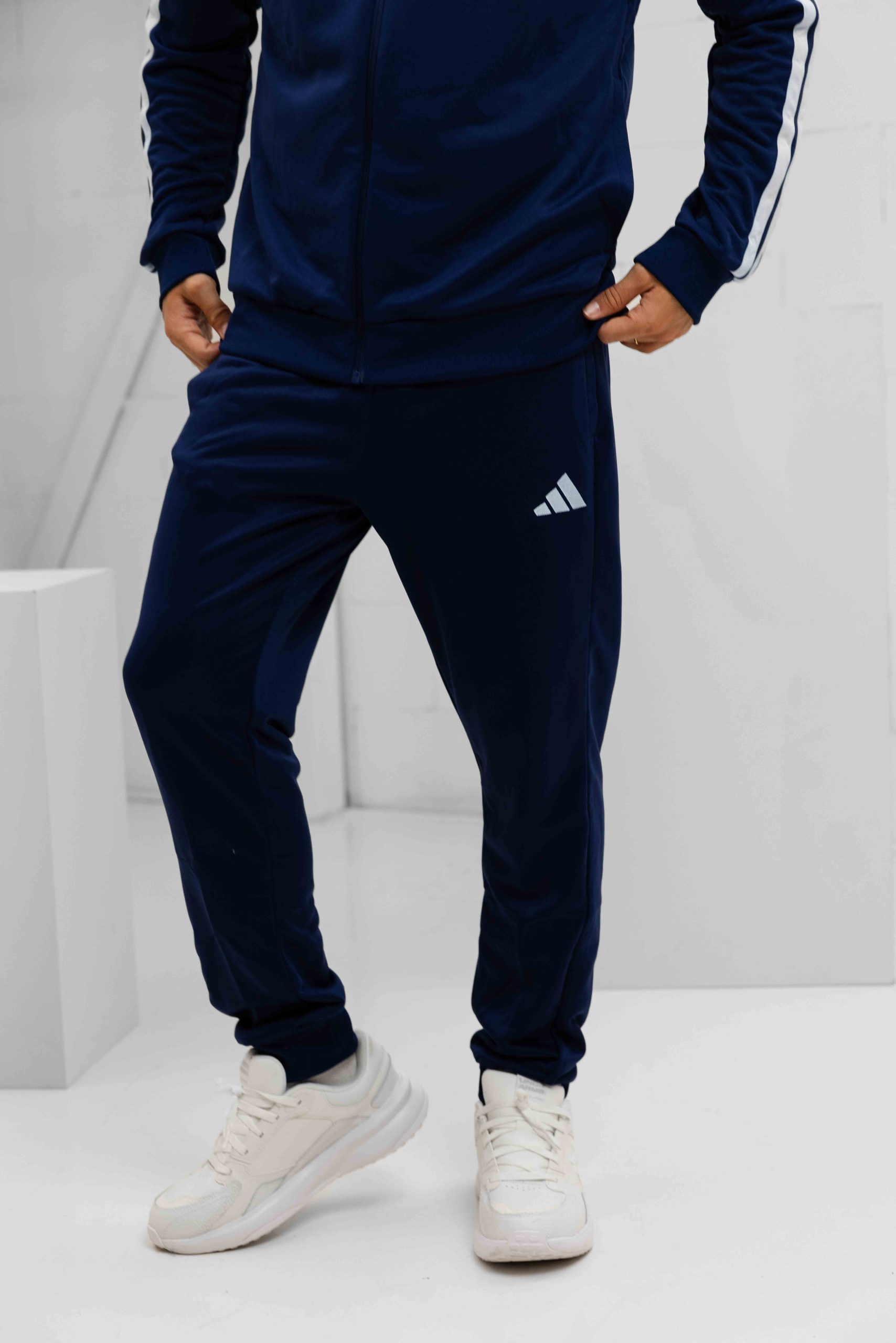 Adidas French Terry Trainingspak Heren Blauw