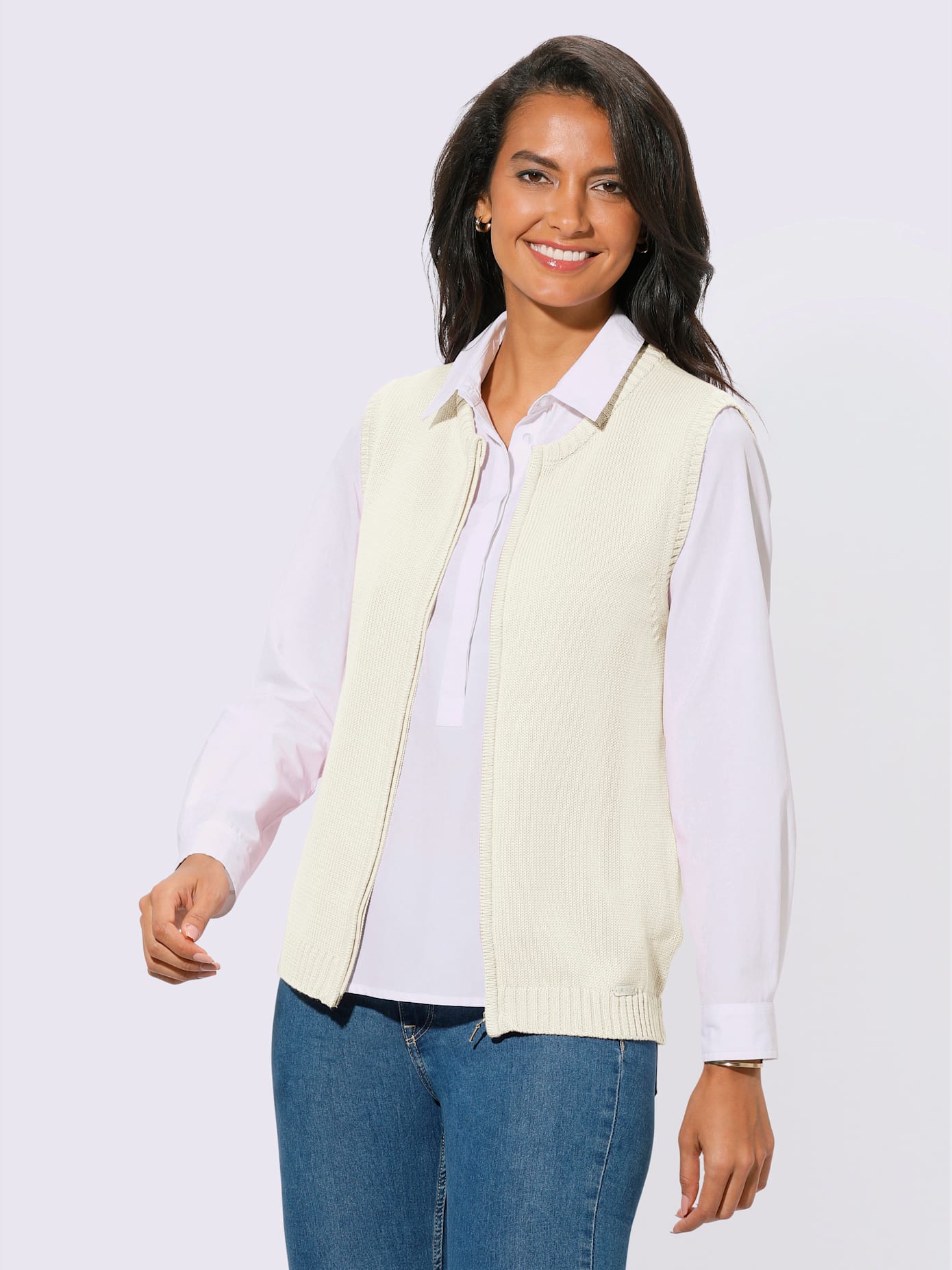 Gilet en tricot 50% coton