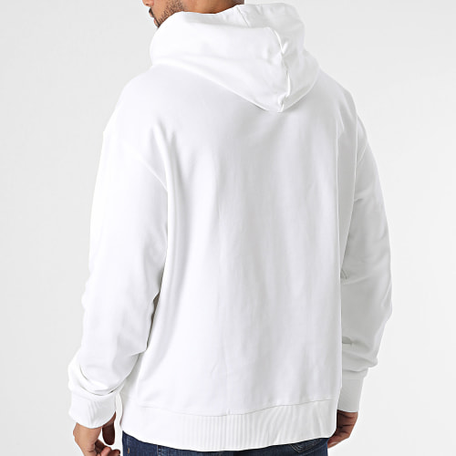Sweat Capuche Double Flock Logo 1815 Blanc