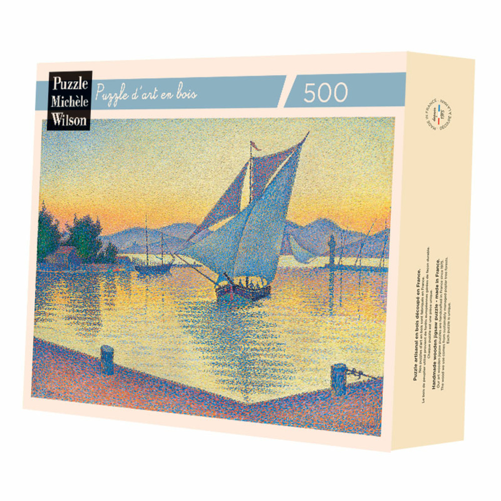 Le port au soleil couchant de signac