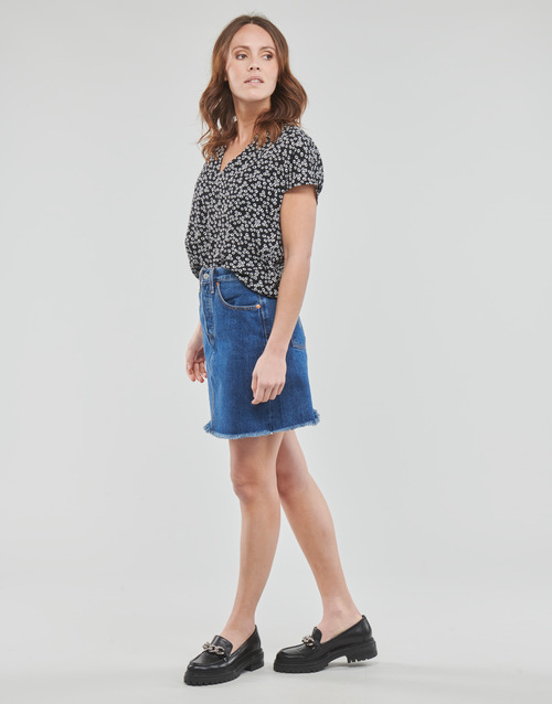 JDY - JDYLION S/S TOP - Noir / Blanc