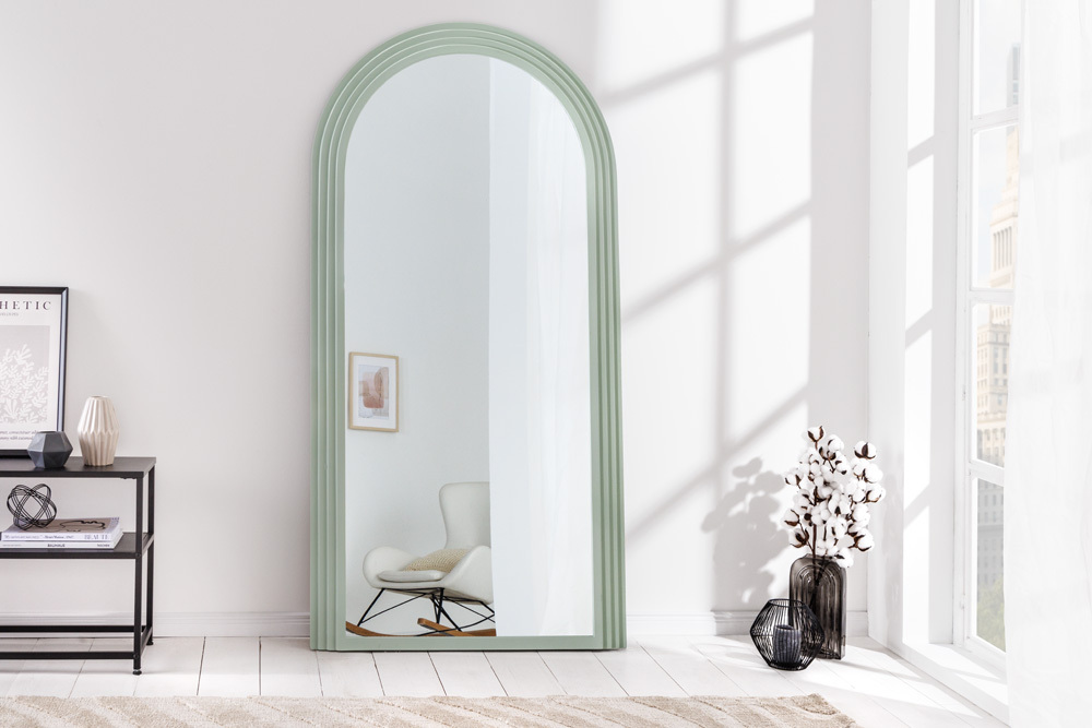 Design Wandspiegel ART DECO 160cm salbeigrün
