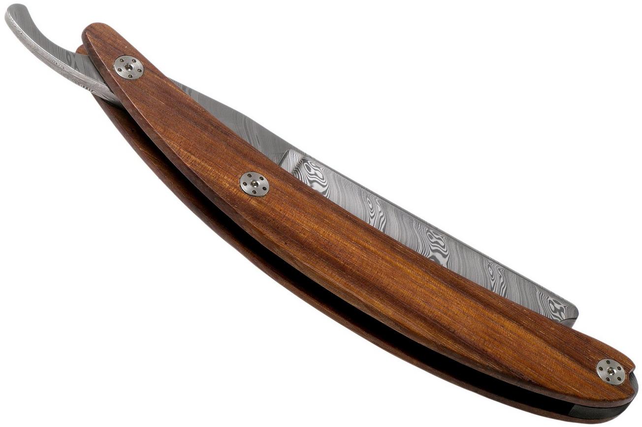 Böker Manufaktur Master Cutter Damascus, Desert Ironwood 140800DAM open scheermes