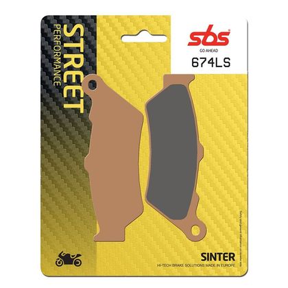 Plaquettes de freins SBS 674LS Sinter Métal Fritté arrière