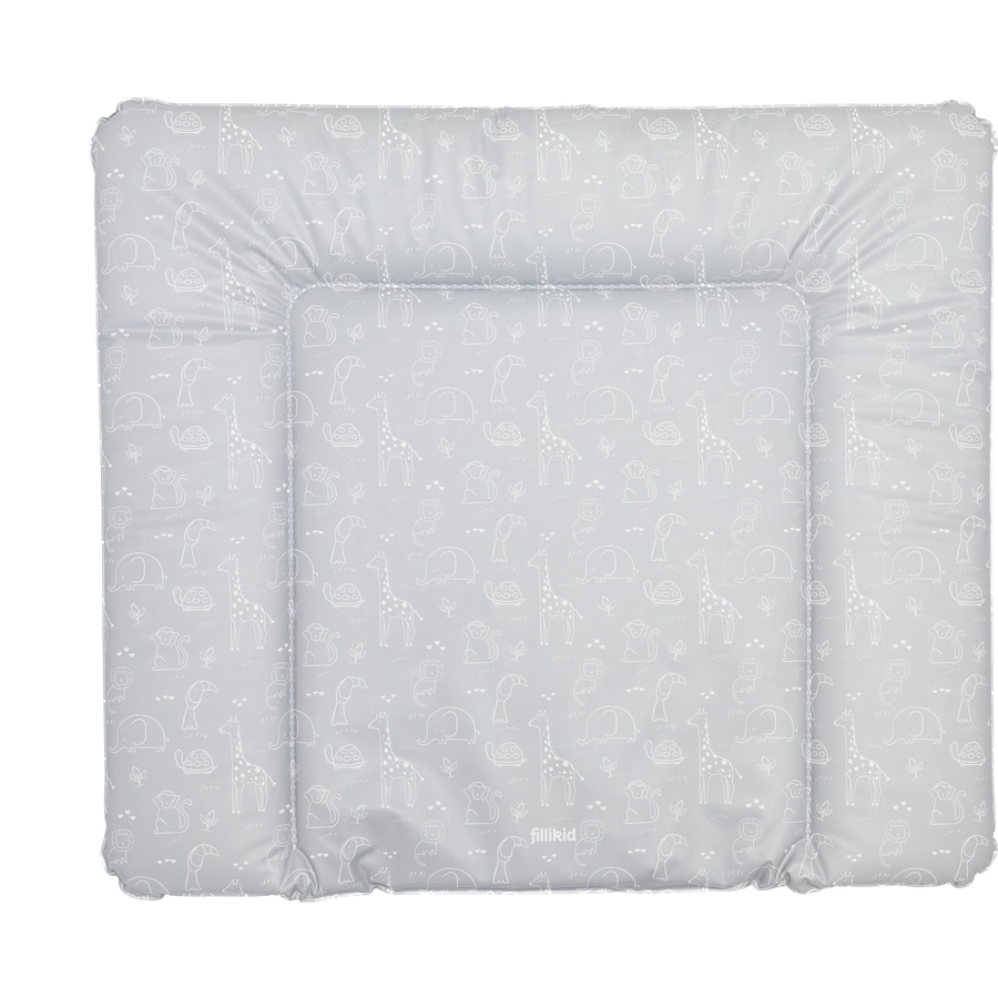 fillikid Wickelauflage Softy Large Safari grau 85x75 cm