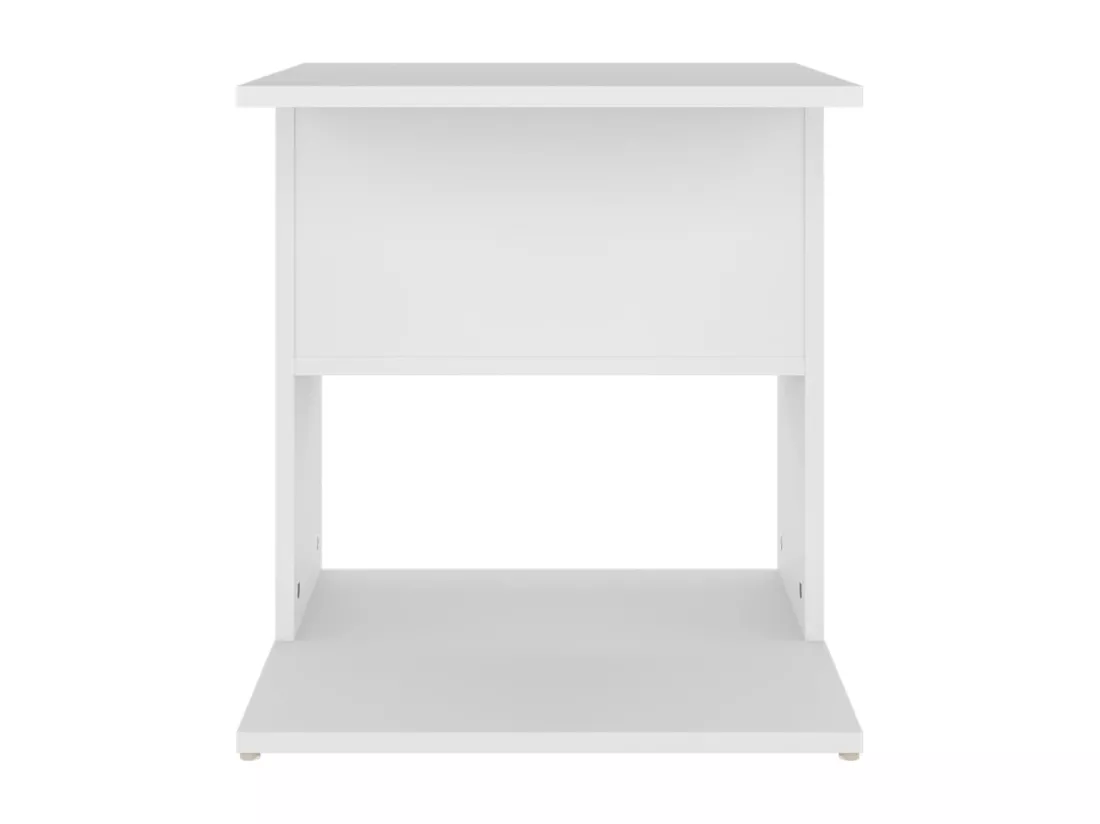 Table d'appoint Blanc 45x45x48 cm Aggloméré