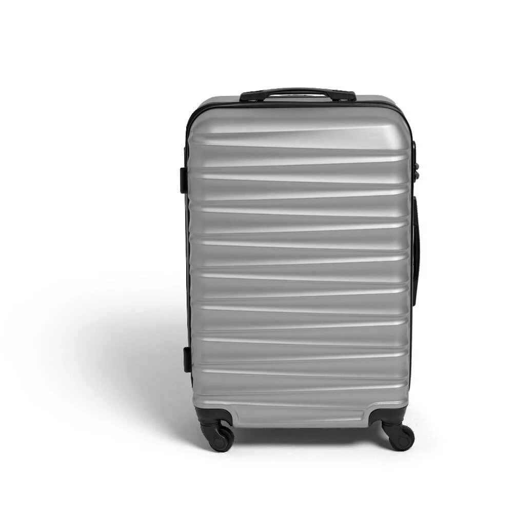 Valise cabine 62L plastique ABS noire 45x25xH66cm