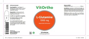 VitOrtho L-Glutamine 1000mg Tabletten 120TB