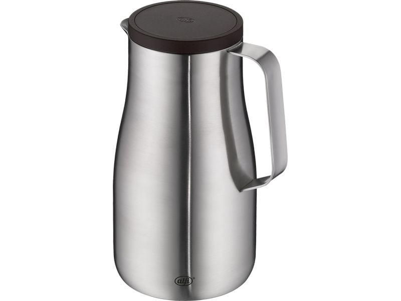 Alfi Thermoskanne Studio 1000 ml, Silber Karaffe aus Edelstahl
