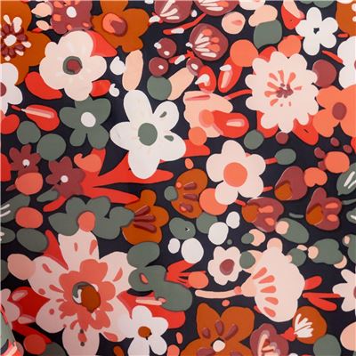Toile cirée motif floral