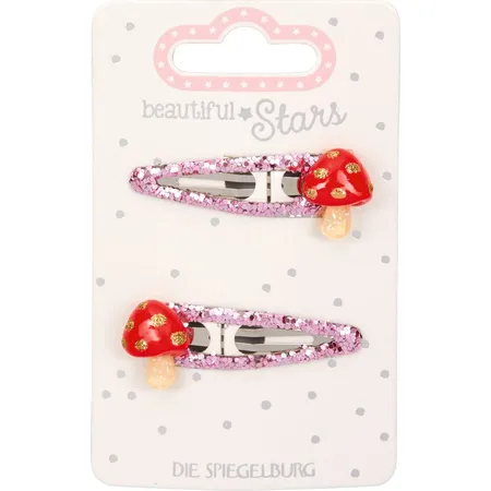 Die Spiegelburg Haarclips Glückspilz no.2 - beautiful Stars, 1 Packung, 2-fach sortiert