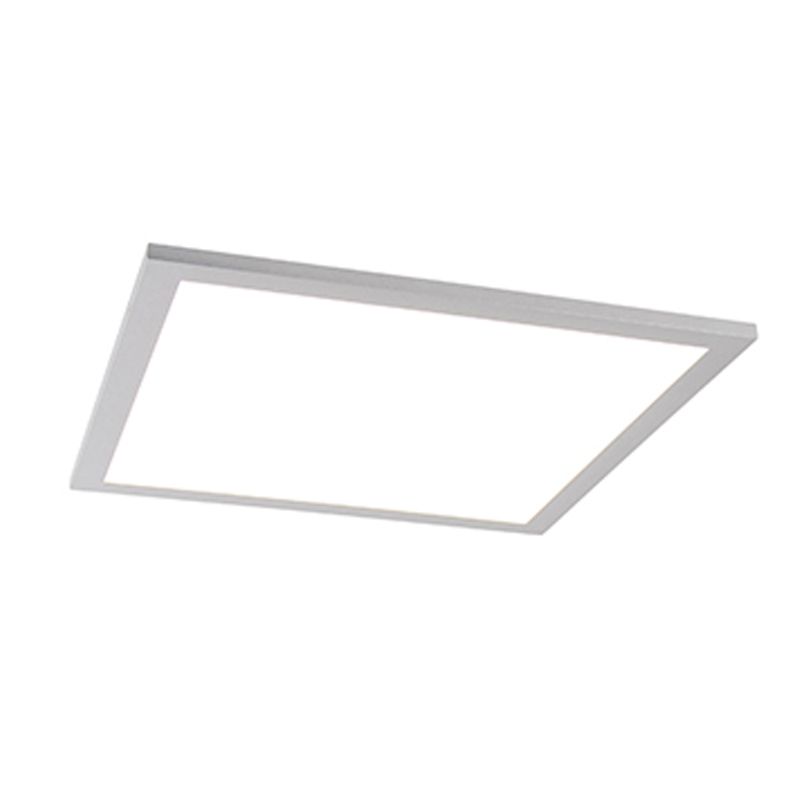 Modern LED-paneel staal 40 cm incl. LED - Liv