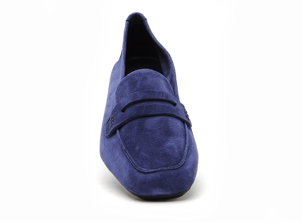 Reqins basses femme hema cuir velours bleu