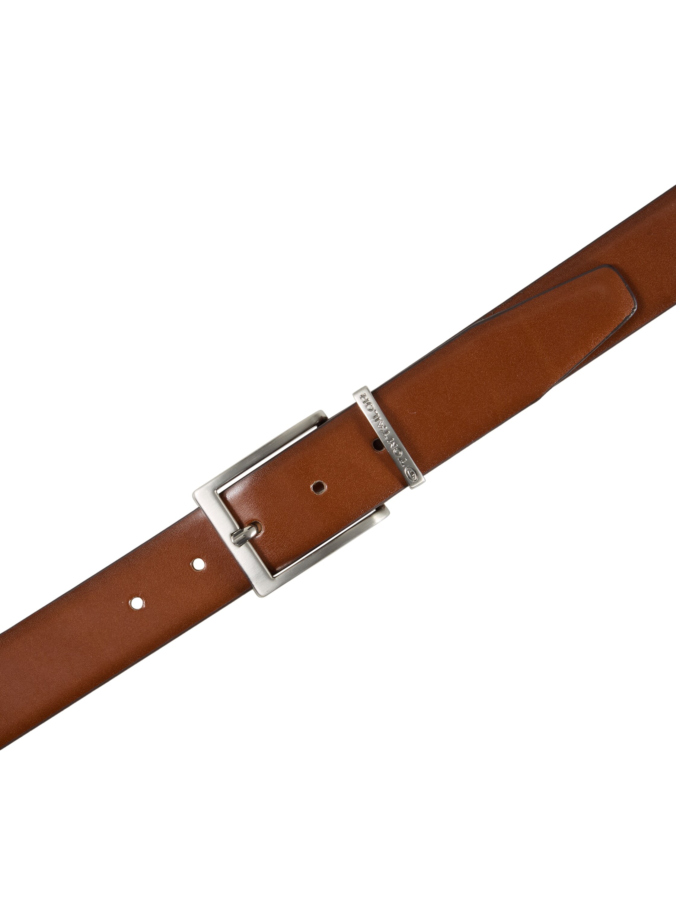 TOM TAILOR Ledergürtel »TTBILL«, 3.5 cm breiter Herrengürtel, Freizeit- und Anzugsgürtel, bis Gr. 120