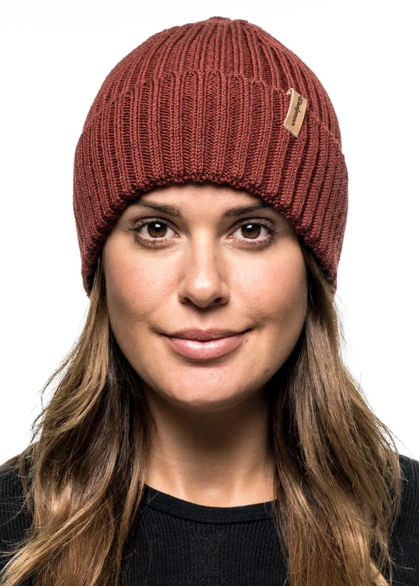Woolpower Beanie Rib Rust Red