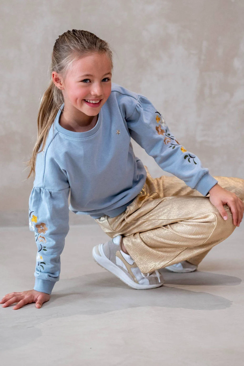 Like Flo loose casual broek goud