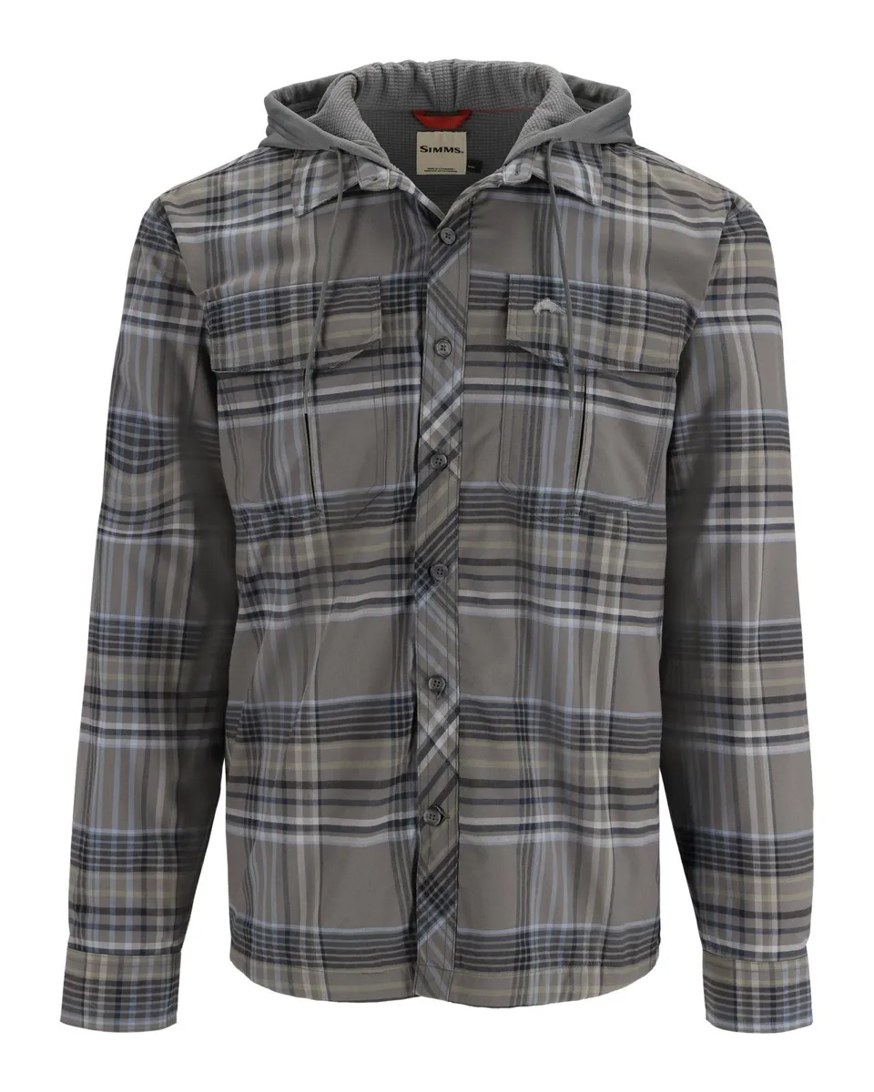 Simms Simms Coldweather Hoody Gunmetal Neo Plaid