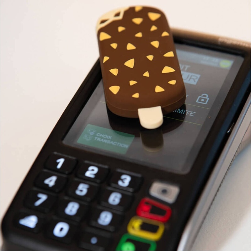 Terminal de paiement Money Walkie Porte monnaie sans contact Glace