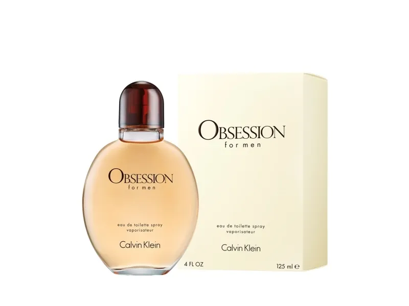 Calvin Klein Obsession For Men, Mænd, 125 ml, Ikke-genopfyldelig flaske, Bergamot, Mandarin, Lavendel, Myrrh, Salvie, Musk, Sandeltræ, Vetiver