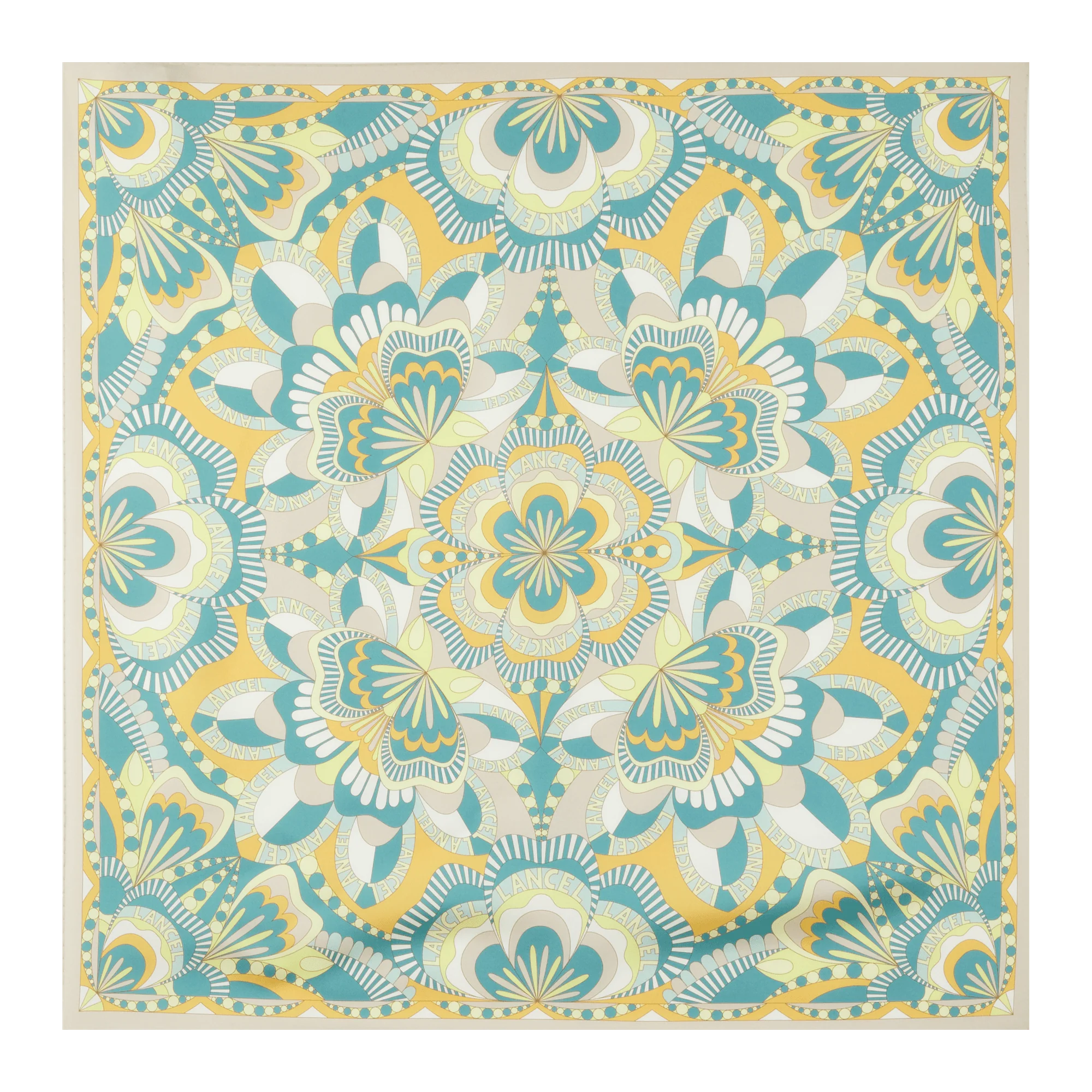 Square 70 Floral Pattern-Multico Dune