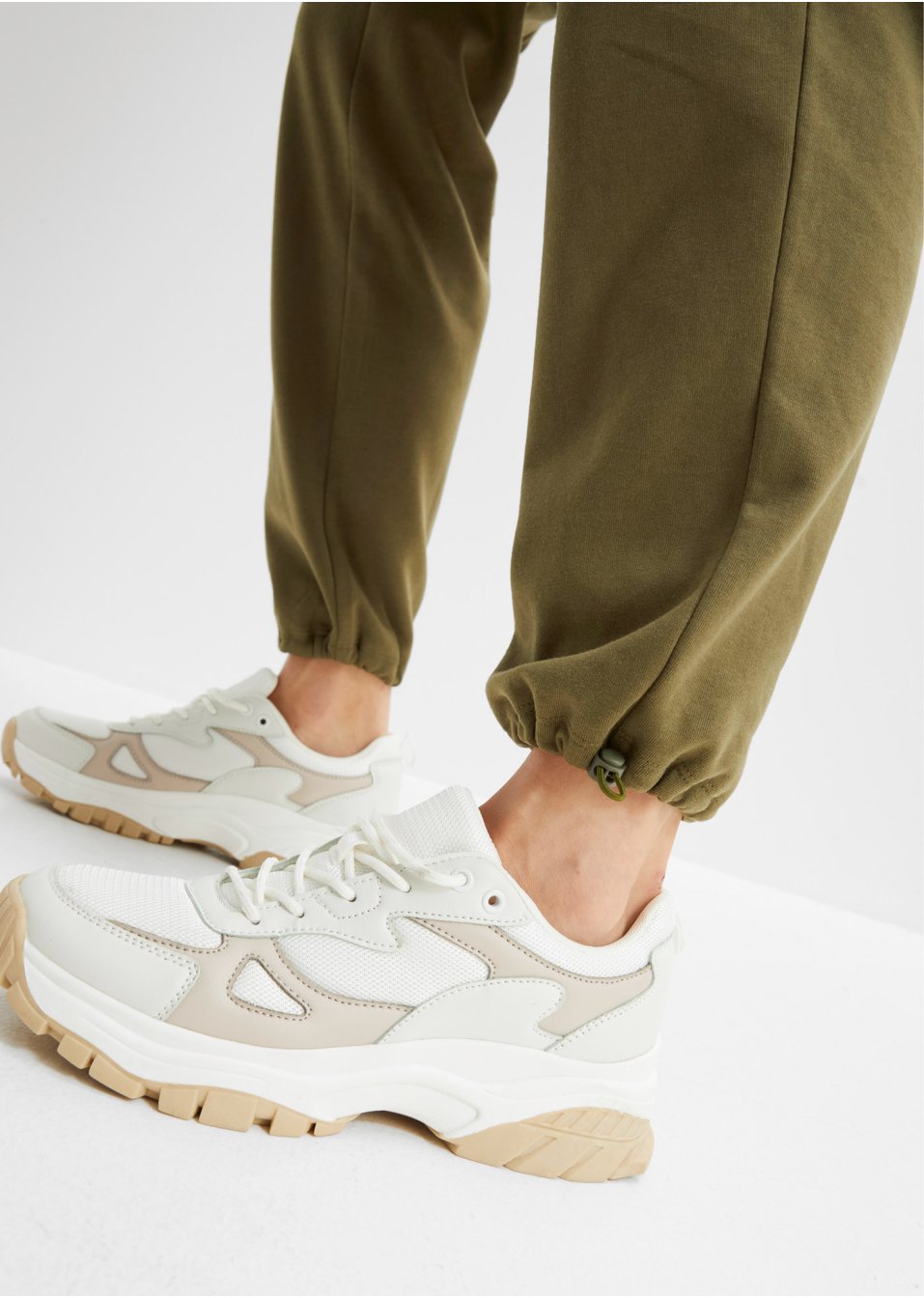 Pantalon sweat cargo avec laçage
