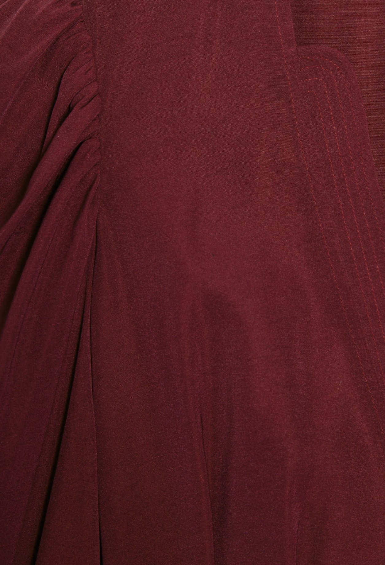 Robe bordeaux courte cache c&oelig;ur