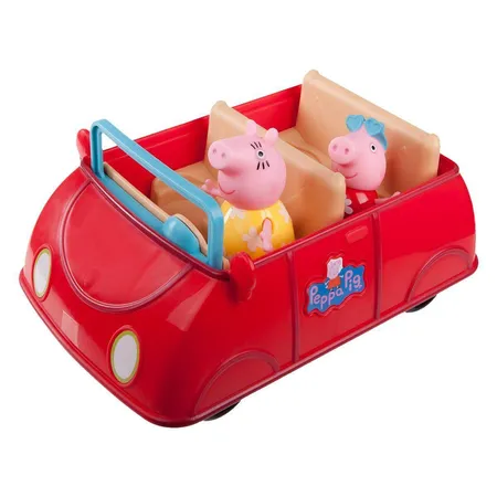 Jazwares Peppa Wutz Peppa's großes rotes Auto mit 2 Spielfiguren