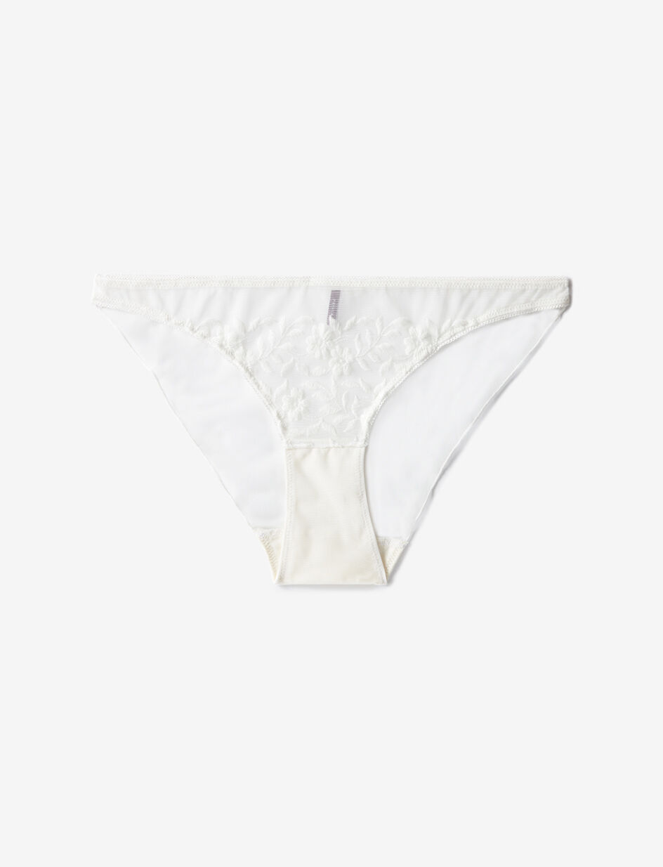 Culotte taille basse - ivoire